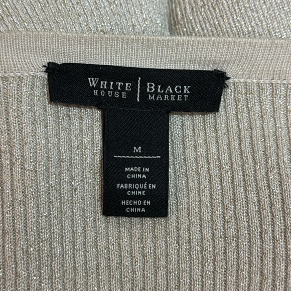 White House Black Market Tall Metallic Cardigan - Picture 7 of 7